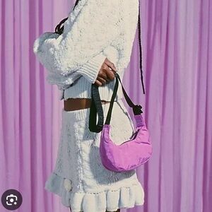 BAGGU: Extra Pink Mini Crescent Bag💗